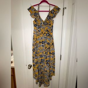 Cold shoulder floral dress